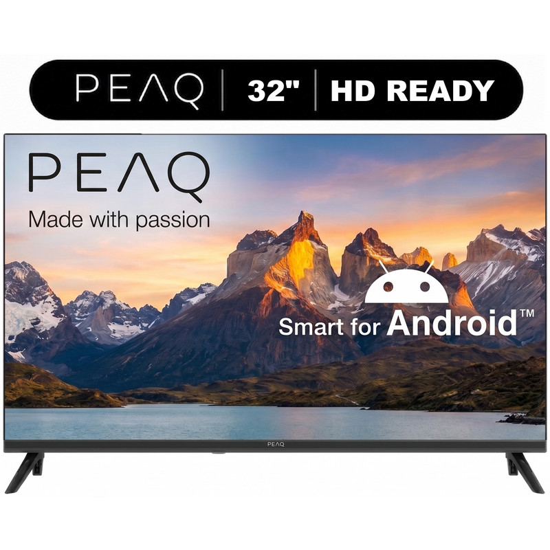 PEAQ 32A7000 32'' Smart TV – Android İşletim Sistemli, Dahili Uydu Alıcılı HD LED TV