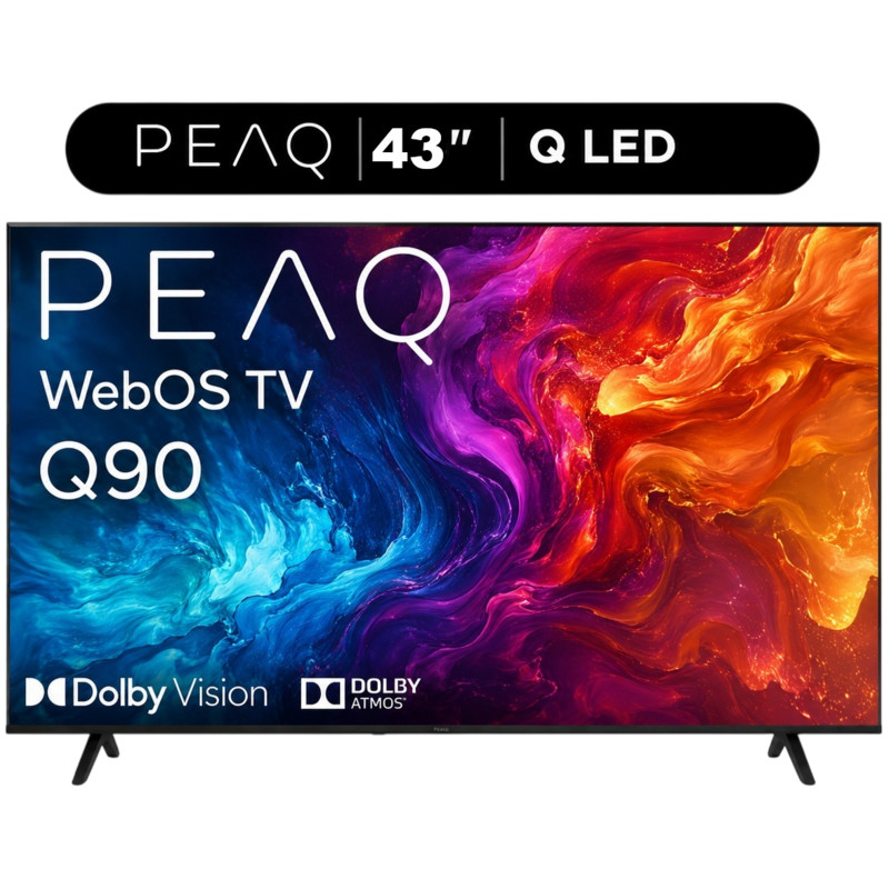 PEAQ 43Q90 43'' QLED Smart TV – WebOS İşletim Sistemli, Dahili Uydu Alıcılı Full HD TV