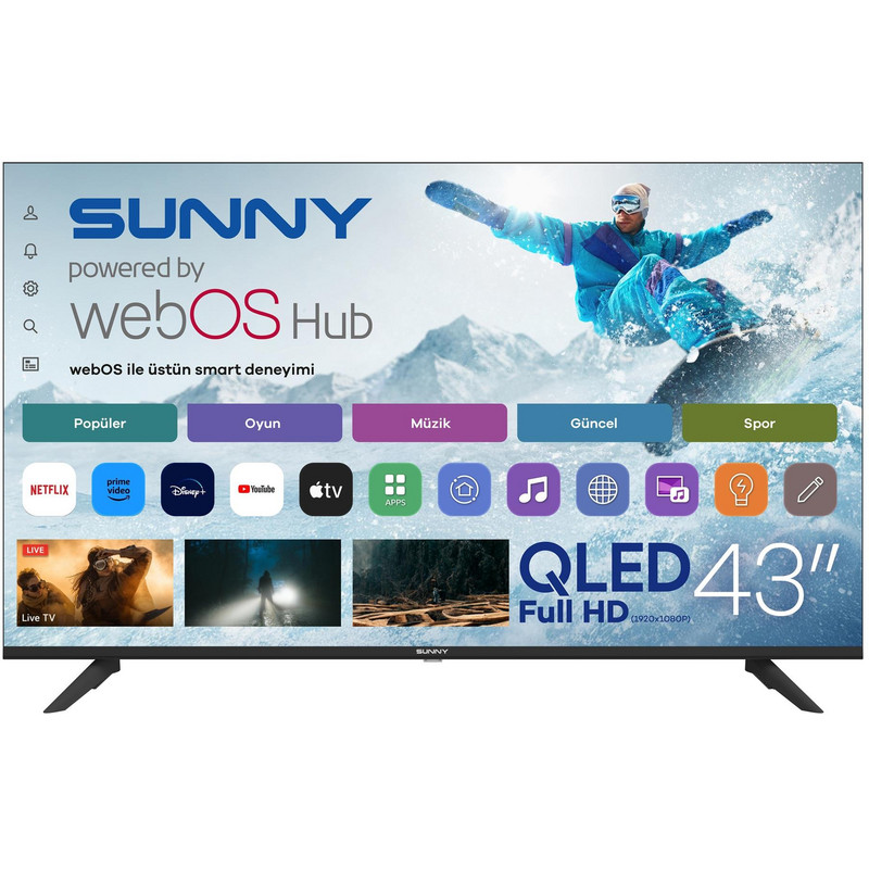 SUNNY SN43QFMLN-W02 Smart webOS 2.0S 43 inç 109 cm Full-HD QLED TV