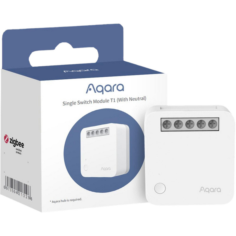 AQARA T1 Nötrlü SSM-U01 Apple Home Destekli Akıllı Duvar İçi Anahtar Röle Beyaz