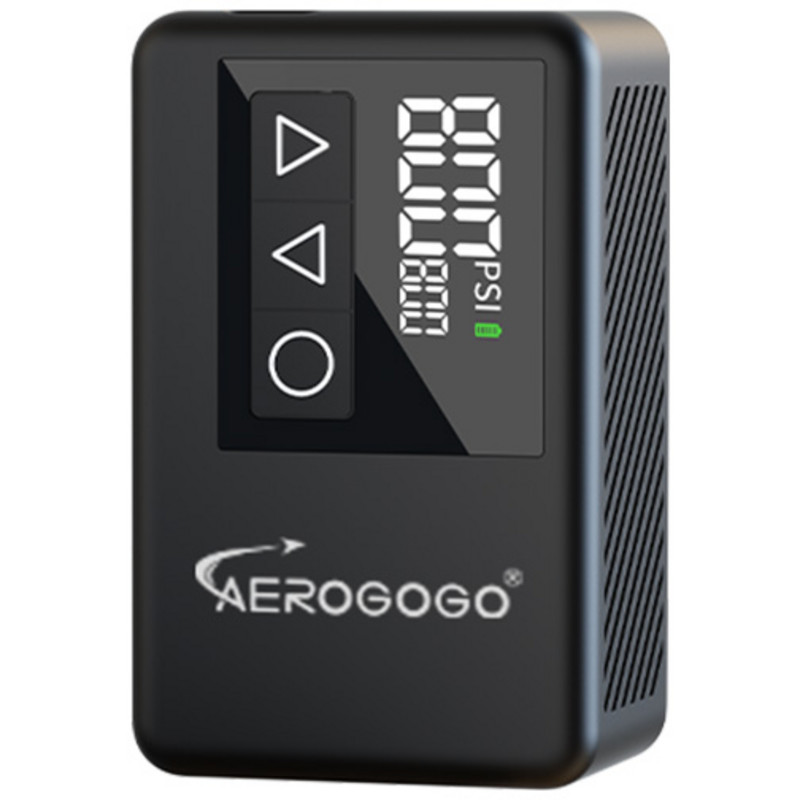 AEROGOGO Aerogogo GIGA Pump Cycling | Mini Elektrikli Bisiklet & Motosiklet Pompası (Dijital Ekranlı, LED) Şarjlı Bisiklet & Motosiklet Pompası
